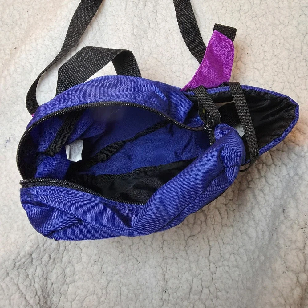 Vintage Coleman Outdoor Waist Pack 90s Retro Blue Purple